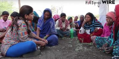Vasanthi Hariprakash speaks to women in a still from her Laadli Award-winning video. 