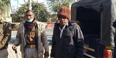 Ram Bihari Rathore arrested in Jalaun, UP on charges of sexual assault of children. Photo: Twitter/@MissionAmbedkar