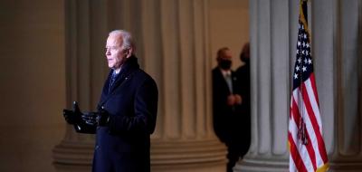 US President Joe Biden addresses the nation at the 