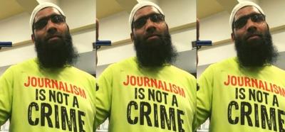 Journalist Aasif Sultan has been detained since August 2018 in Jammu and Kashmir. Photo: Twitter/ Free Aasif Sultan Page.