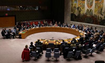 The United Nations Security Council meets about the situation in Syria at United Nations Headquarters in the Manhattan borough of New York City, New York, U.S., February 28, 2020. Photo: Reuters/Carlo Allegri/File Photo