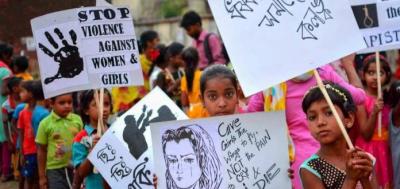 Representative image of a protest against violence against women. Photo: PTI