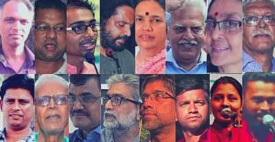 The 16 arrested in connection with the Bhima Koregaon case. Photo: The Wire