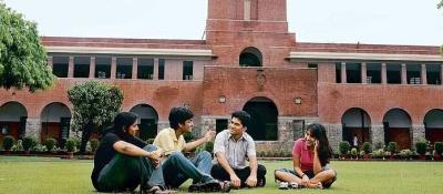 Representative image of students on the campus of St. Stephen's college. Photo: PTI.