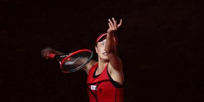 Peng Shuai in a 2018 match. Photo: Reuters