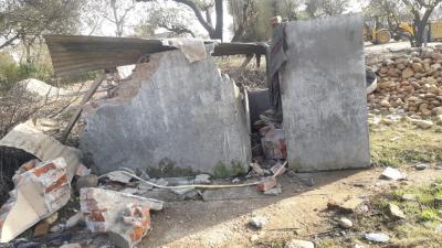 A house demolished by the Jammu Development Authority. Photo: By arrangement