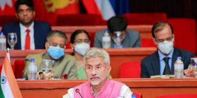 External affairs minister S. Jaishankar participates in the 18th BIMSTEC Ministerial Meeting in Colombo, Tuesday, March 29, 2022. Photo: PTI