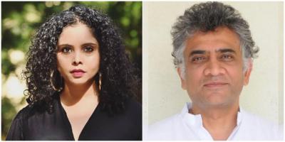 Rana Ayyub and Aakar Patel. Photos: Twitter Collage: The Wire