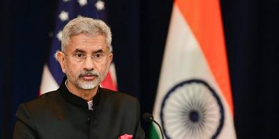External affairs minister S. Jaishankar speaks during a news conference during the fourth U.S.-India 2+2 Ministerial Dialogue at the State Department, in Washington, DC. Photo: PTI