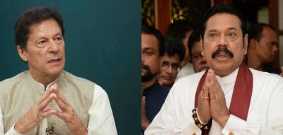Former Pakistani Prime Minister Imran Khan (left) and former Sri Lankan Prime Minsiter Mahinda Rajapaksa (right). Photos: Reuters