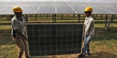 Representative image of a solar power plant. Photo: Reuters