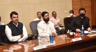 Cabinet meeting begins under the chairmanship of Chief Minister Eknath Shinde in the presence of Deputy Chief Minister Devendra Fadnavis. Photo: Twitter@CMOMaharashtra