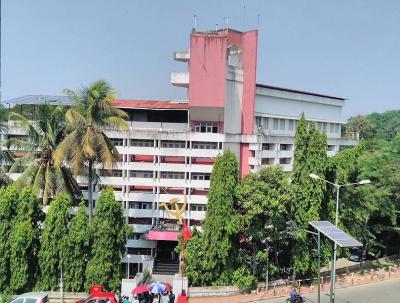 The AKG building in Thiruvananthapuram. This is the Kerala headquarters of the CPI(M) where a crude bomb attack took place on June 30. Photo: Wikimedia Commons