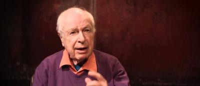 Theatre and film director Peter Brook (21 March 1925 – 2 July 2022). Photo: YouTube screengrab