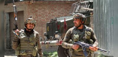 Representative image of security forces in J&K. Photo: PTI