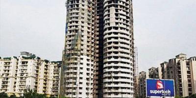 In August 31, 2021, the Supreme Court had ordered the demolition of Supertech's twin 40-storeyed towers, which are part of the under-construction Emerald Court project in Noida for violation of building norms. Photo: PTI