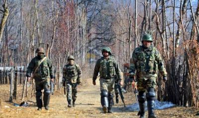 Representative image of the security forces in Kashmir Photo: PTI