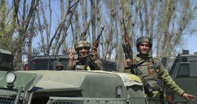 Representative image of security personnel in Pulwama. Photo: PTI
