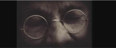 Close up of Mahatma Gandhi's spectacles. Photo: Ebay