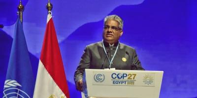 Bhupender Yadav at COP27. Photo: Twitter/@byadavbjp