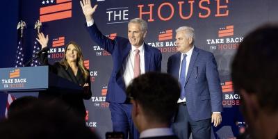 GOP leader Kevin McCarthy will take over as house speaker from Congresswoman Nancy Pelosi. Photo: Twitter/GOPLeader.