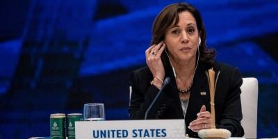 US Vice President Kamala Harris attends a leaders' meeting at the Asia-Pacific Economic Cooperation (APEC) summit at Queen Sirikit National Convention Center in Bangkok, Thailand, on Saturday, Nov. 19, 2022. Photo: Haiyun Jiang/Pool via Reuters/File Photo