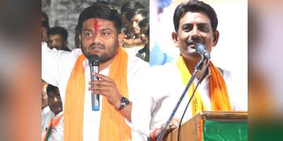 Hardik Patel and Alpesh Thakor. Photo: Official Twitter pages