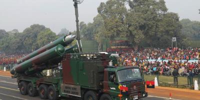 A Brahmos launcher during a rehearsal for the India’s 2011 Republic Day Parade. In 2021, an India Brahmos missile test misfired into Pakistani territory, sparking concerns of escalation between the rival nuclear powers. Photo: PIB