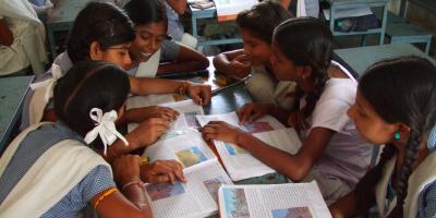 Representative image of girls studying in school. Photo: TESS/Flickr (CC BY-SA 2.0)