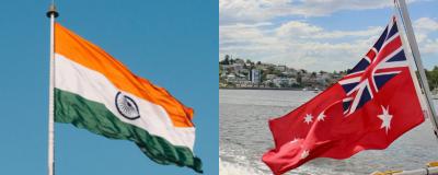 India and Australia flags. Photo: Unsplash