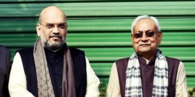 Amit Shah and Nitish Kumar. Photo: PTI/File