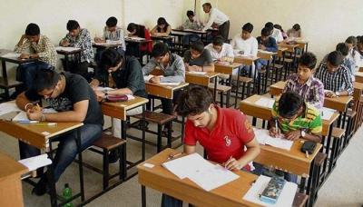 A representative image of students writing an entrance examination. Photo: PTI/File