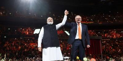 Indian Prime Minister Narendra Modi and Australian Prime Minister Anthony Albanese in Sydney, May 23, 2023. Photo: Twitter/@PMOIndia