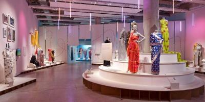 'The Offbeat Sari' exhibition. Photo: Andy Stagg/Design Museum