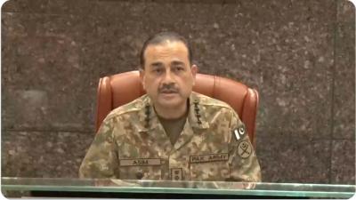 Pakistan's Army chief General Asim Munir at an army conference. Photo: Video screengrab/Twitter/@SAnPerspective
