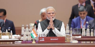  Prime Minister Narendra Modi during the G20 Summit in New Delhi. Photo: PIB