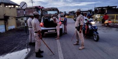 Representative image of a Manipur Police checkpoint. Photo: X/@manipur_police