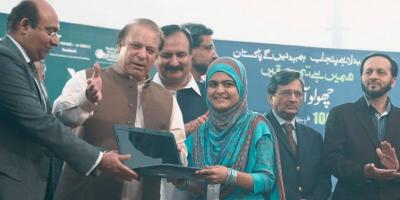 Nawaz Sharif at a campaign event in Pakistan. Photo: X/@PMLNPunjabPk
