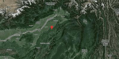 Tizit town in Nagaland. Photo: Google Maps.