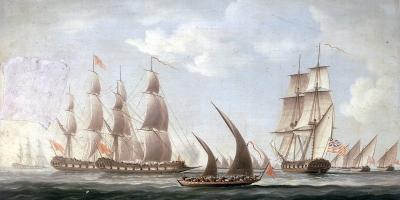 The ships of the Maratha navy from the 18th century – feared and hated by the Portuguese and the English for attacks on their shipping, of the kind shown here.