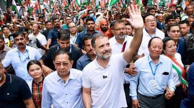 Rahul Gandhi on the campaign trail. Photo: X/@RahulGandhi