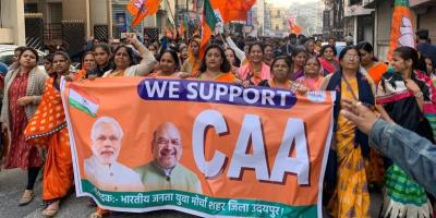 Supporters of the CAA. Photo: X/@BJP4Rajasthan.