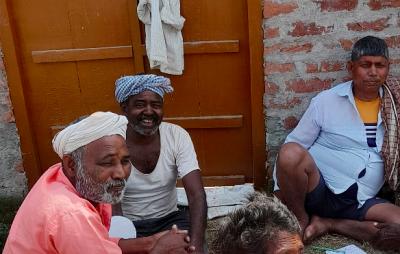 Residents of Chordiha, the largest village of the Dalits under the Salempur parliamentary constituency of Uttar Pradesh. Photo: Nalin Verma