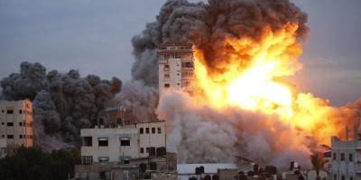 A building in Gaza after Israel launch airstrikes following Hamas surprise attack. Photo: X/@UNRWA