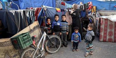 Over one million internally displaced Palestinians are sheltering in Rafah in southern Gaza Strip. Photo:  UNICEF/Eyad El Baba 