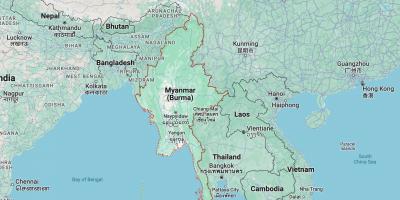 Myanmar on Google Maps.