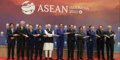 Representative image of the 20th ASEAN-India summit. Photo: Twitter@narendramodi