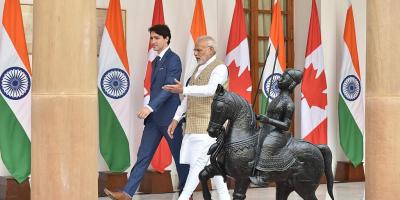 Justin Trudeau and Narendra Modi. Photo: Prime Minister's Office/Wikimedia Commons,  GODL-India