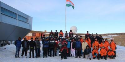 India's Bharati station in Antarctica. Photo: X/NCPOR.