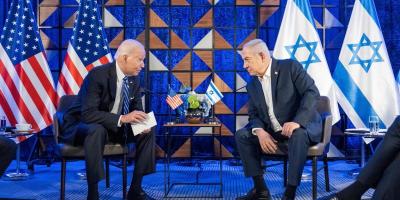 Joe Biden and Benjamin Netanyahu in Israel. Photo: X/POTUS